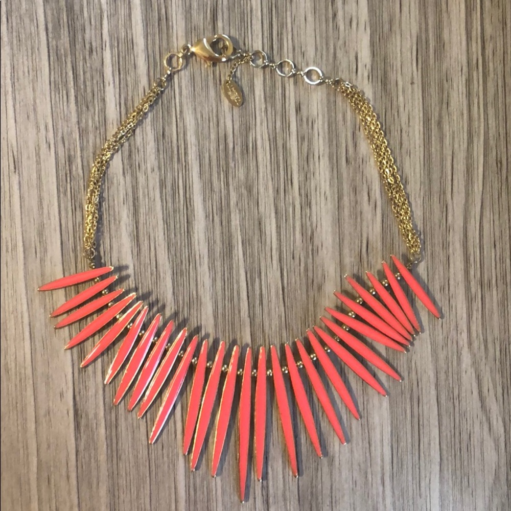Fuchsia & Goldtone Reversible MOMA Necklace
